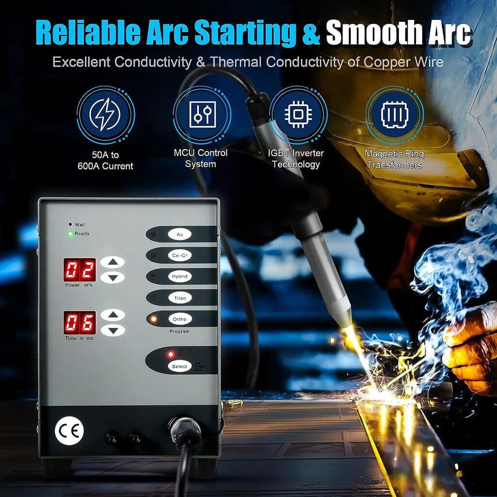 PHYHOO JEWELRY TOOLS - Automatic CNC Touch Pulse Argon Arc Tig Jewelry Spot Welding Machine