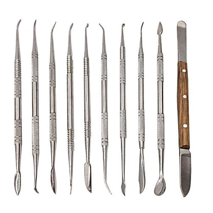 PHYHOO JEWELRY TOOLS-10 pcs Dental Lab Equipment Clay Sculpture Carving Knife Kit