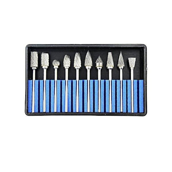 PHYHOO JEWELRY TOOLS-10 Pcs Tungsten Carbide Rotary Burrs Set