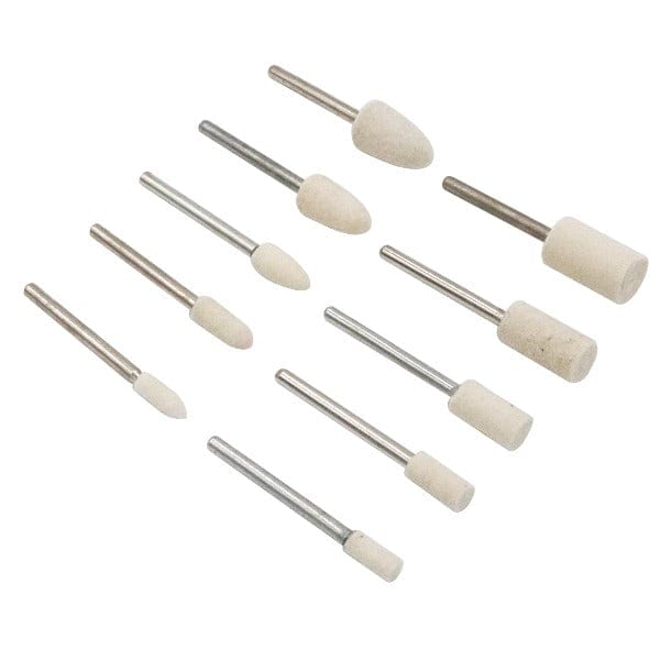 PHYHOO JEWELRY TOOLS-100pcs Multifunctional Wool Felt Mandrel Mounted Grinding Polishing Set