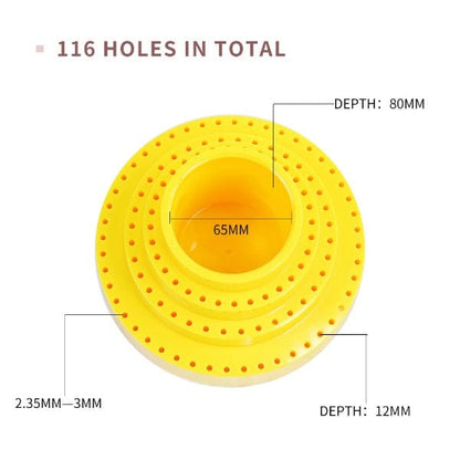 PHYHOO JEWELRY TOOLS-116-hole Rotary Engraving Tool grinding Head Needle Storage Box