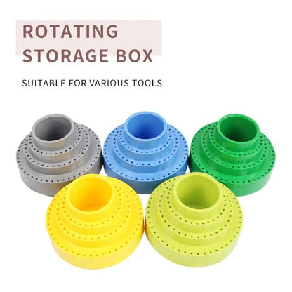 PHYHOO JEWELRY TOOLS-116-hole Rotary Engraving Tool grinding Head Needle Storage Box