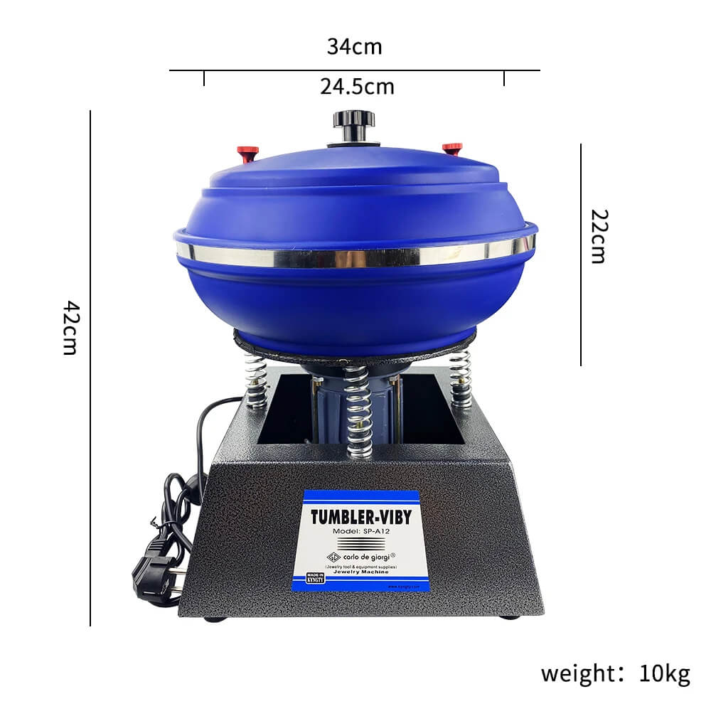 PHYHOO JEWELRY TOOLS-12 Inch Jewelry Vibrating Tumbler Polishing Machine