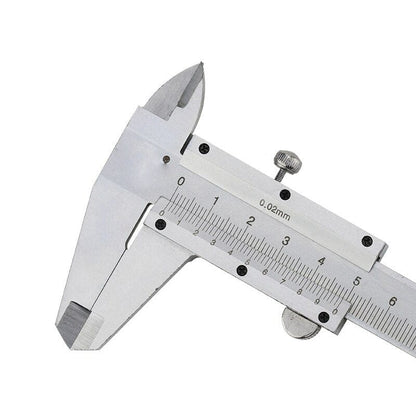 PHYHOO JEWELRY TOOLS-150mm Professional Stainless Steel Hardened Chromeplated Metric Vernier Caliper