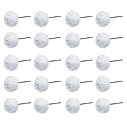 PHYHOO JEWELRY TOOLS-20Pcs White Soft Polishing Buffing Wheel