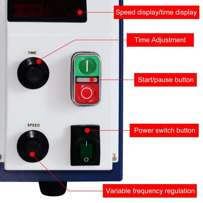 PHYHOO JEWELRY TOOLS-3 In 1 Multi-Function Benchtop Wet And Dry Magnetic Tumbler Polisher