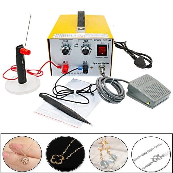 PHYHOO JEWELRY TOOLS-30A Pulse Sparkle Gold Silver Platinum Jewelry Spot Welding Machine