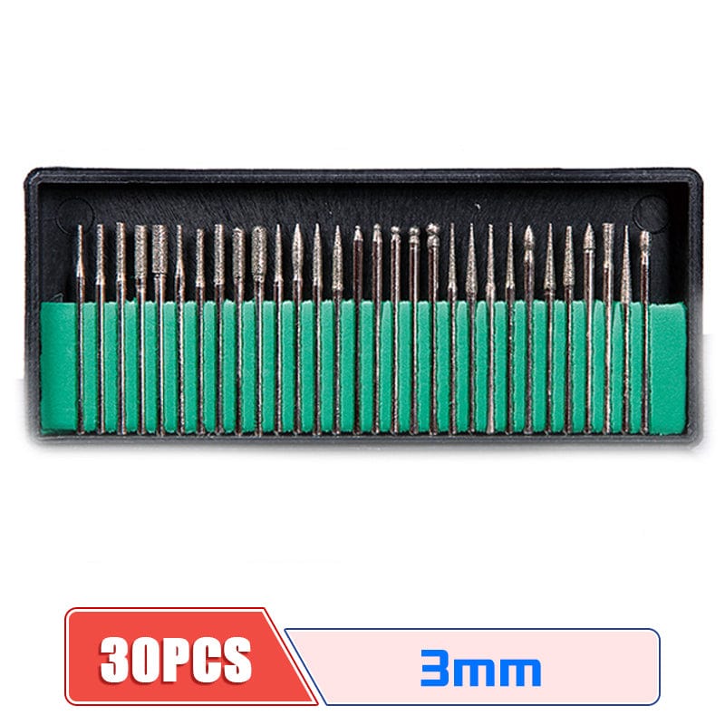 PHYHOO JEWELRY TOOLS-30Pcs Diamond Burrs Drill