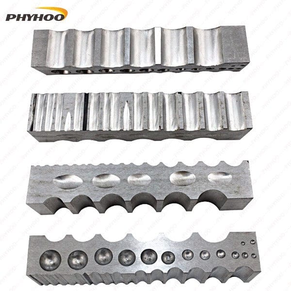 PHYHOO JEWELRY TOOLS-4 Sided Multipurpose Steel Dapping Block