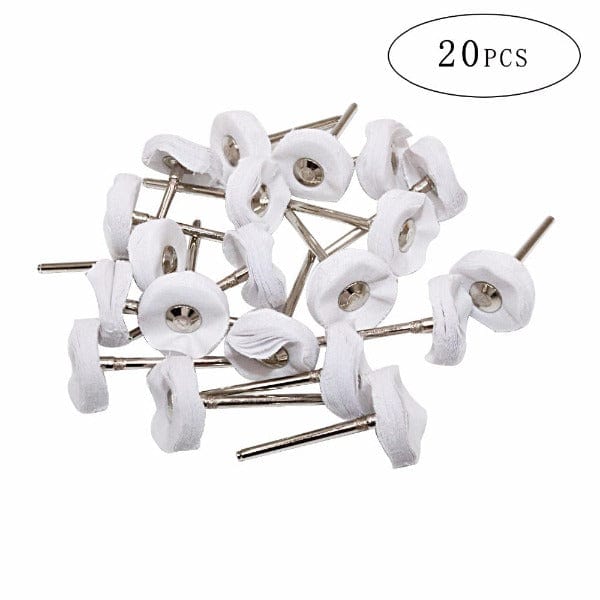 PHYHOO JEWELRY TOOLS-40Pcs Muslin Polishing Buffing Wheel Set