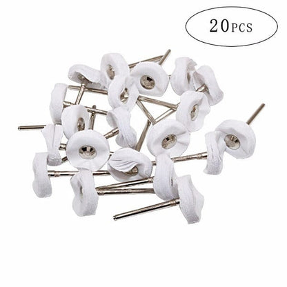 PHYHOO JEWELRY TOOLS-40Pcs Muslin Polishing Buffing Wheel Set