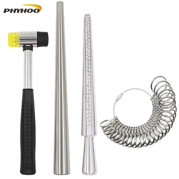 PHYHOO JEWELRY TOOLS-4PCS Ring Mandrel Sizer Tool