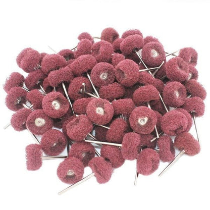 PHYHOO JEWELRY TOOLS-80Pcs Fine Abrasive Fiber Wheel Brush Set