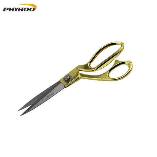 PHYHOO JEWELRY TOOLS-9.5 Inch Gold Handle Stainless Steel Scissors