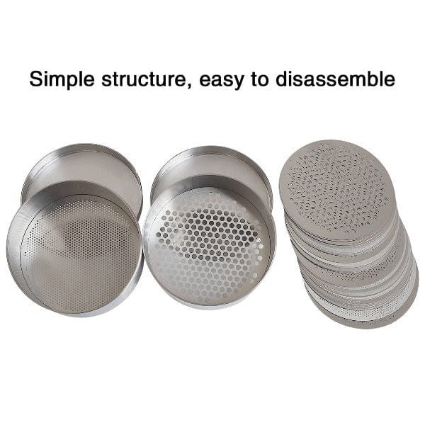 PHYHOO JEWELRY TOOLS-Berkem Stainless Steel Diamond Sorting Sieves 80mm Gemstones