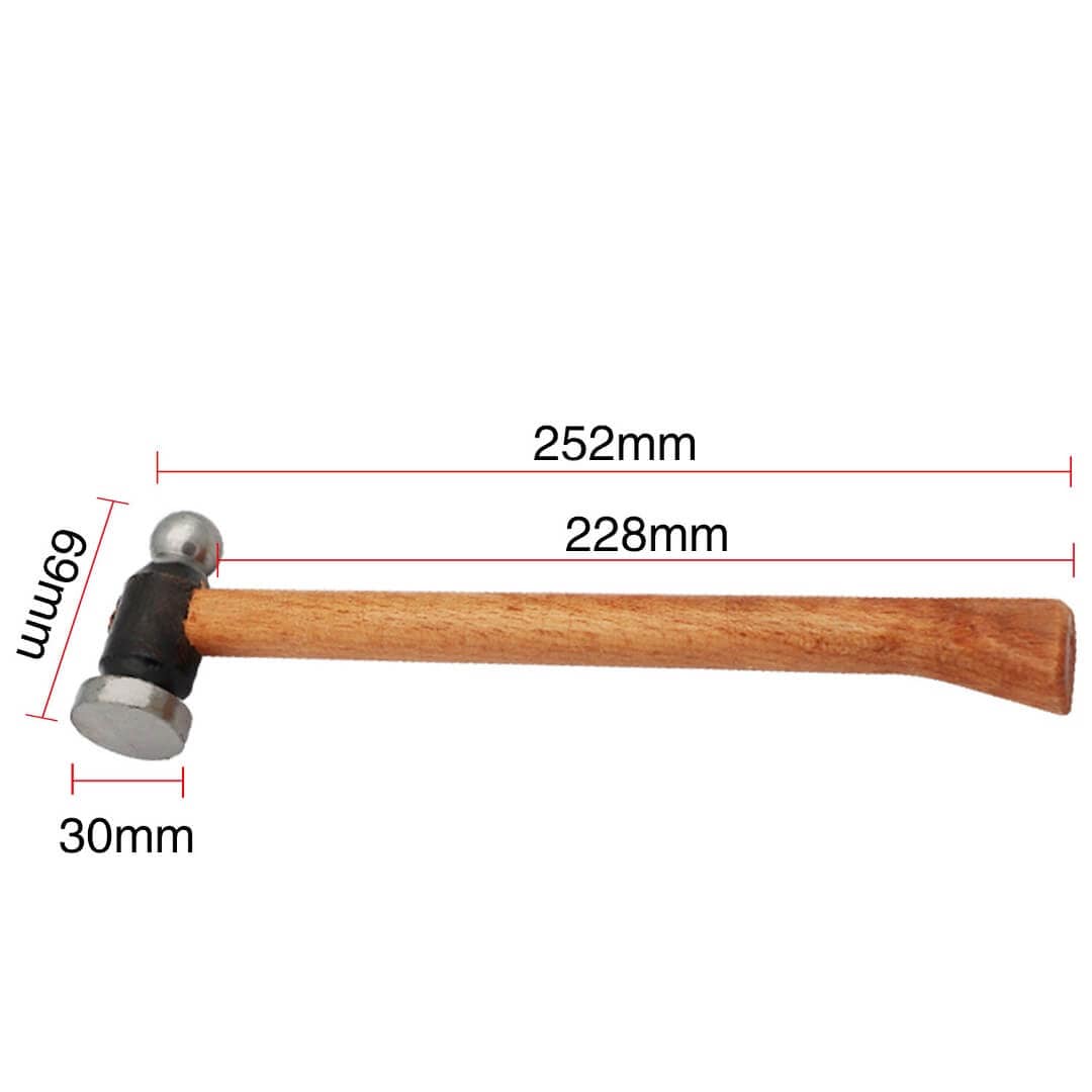 PHYHOO JEWELRY TOOLS-Cast Iron Hammer With Wooden Handle