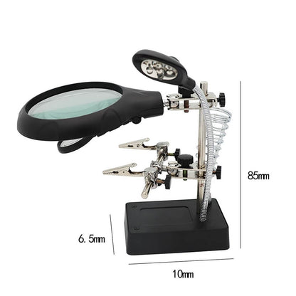 PHYHOO JEWELRY TOOLS-Desktop LED Light Welding Magnifier