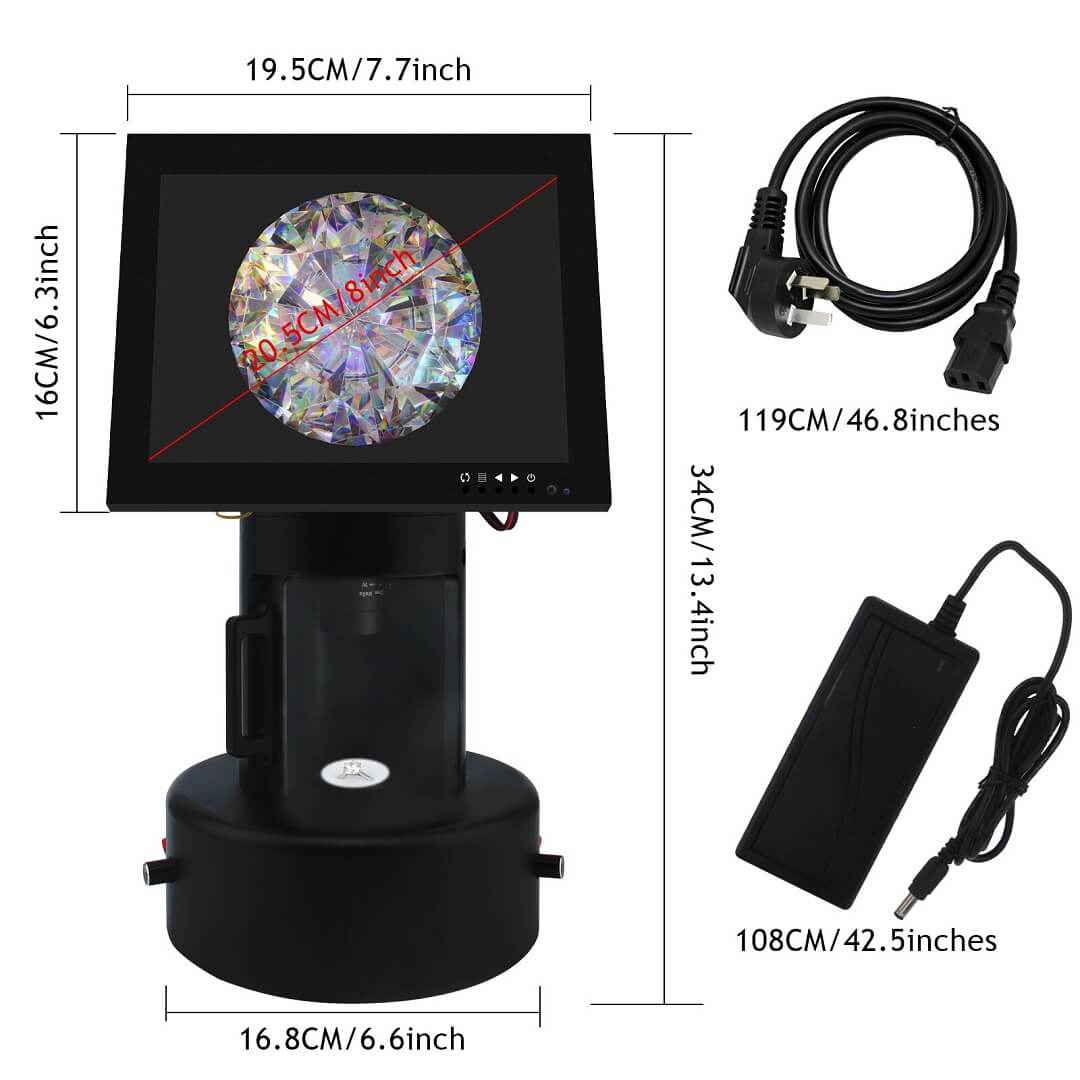 PHYHOO JEWELRY TOOLS-Digital Microscope Jewelry Diamond Color Viewer