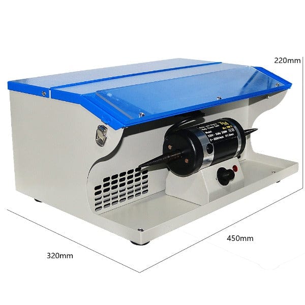 PHYHOO JEWELRY TOOLS-DM-5 Polishing Machine With Dust Collector Mini Motor Bench Grinder