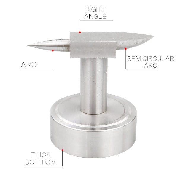 PHYHOO JEWELRY TOOLS-Double Horn Anvil with Round Base