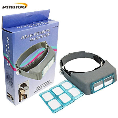 PHYHOO JEWELRY TOOLS-Double Lens Head-mounted Head Wearing Magnifying