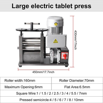 PHYHOO JEWELRY TOOLS-Electric Tablet Presses Rolling Mill Machine