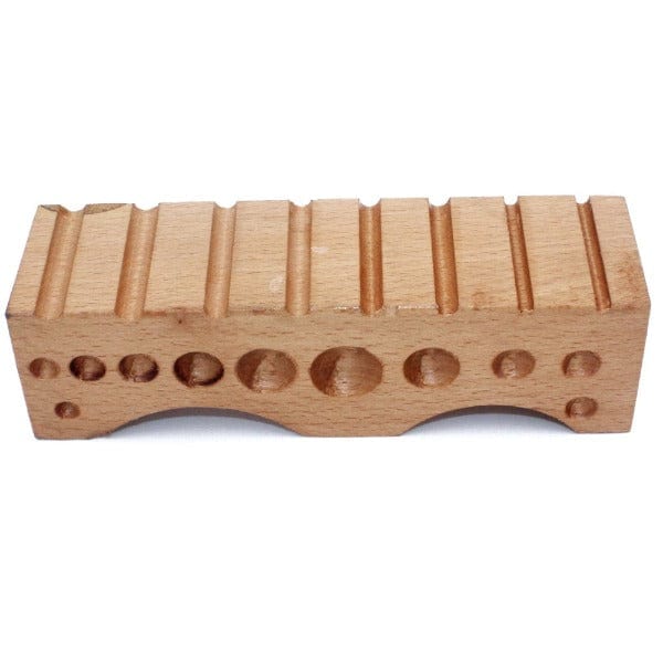 PHYHOO JEWELRY TOOLS-Jewelry Tool Hardwood Dapping Doming Swage Block