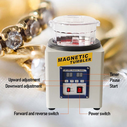 PHYHOO JEWELRY TOOLS-KT205 Magnetic Tumbler Polishing Machine