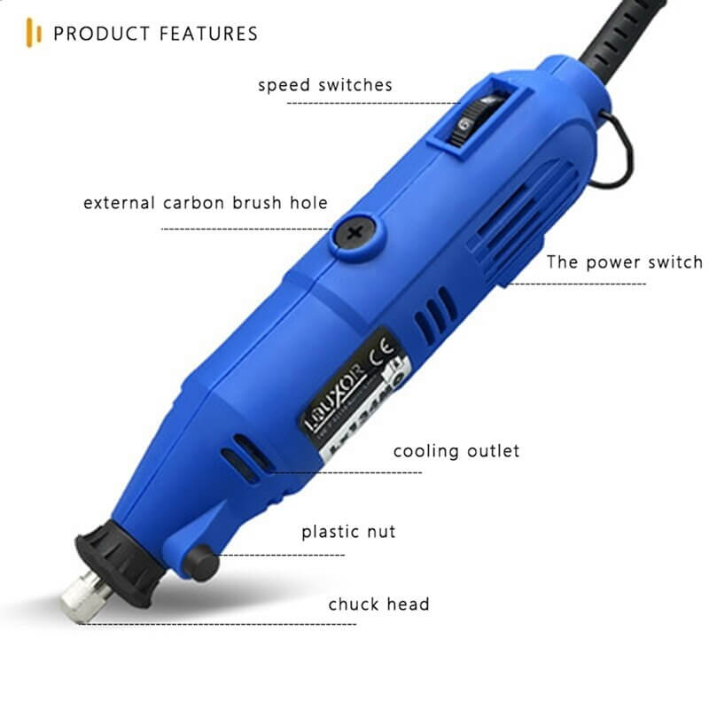 PHYHOO JEWELRY TOOLS-Miniature Electric Grinding Tools Set Polishing Cutting Drilling Machine