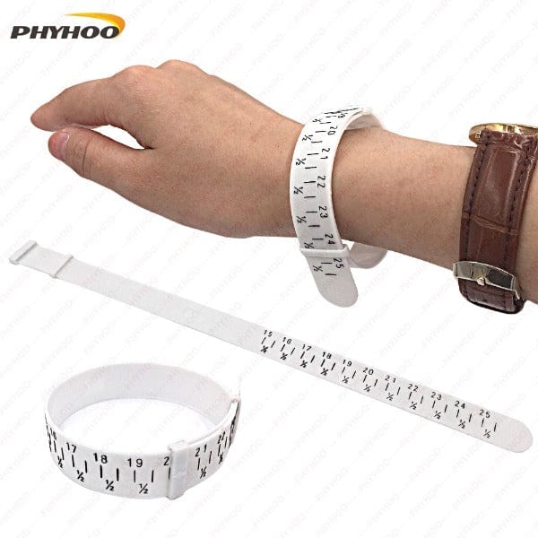 PHYHOO JEWELRY TOOLS-Plastic Bracelet Sizer Gauge Adjustable Bangle Measures