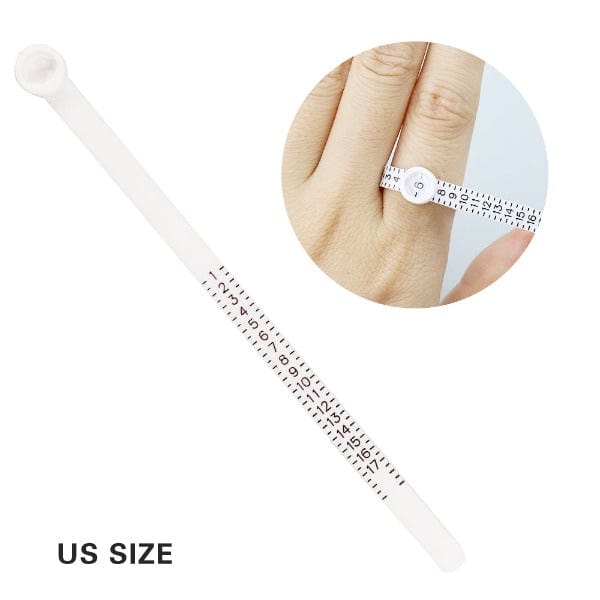 PHYHOO JEWELRY TOOLS-Plastic Ring Size Measure Finger Gauge