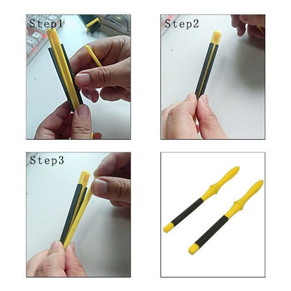 PHYHOO JEWELRY TOOLS-Polishing Sandpaper Kit Sanding Tool with Sand Paper Plastic Stick