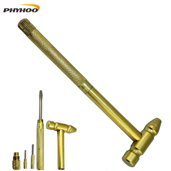 PHYHOO JEWELRY TOOLS-Removable Golden Stainless Steel Hammer