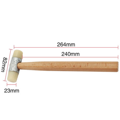 PHYHOO JEWELRY TOOLS-Rubber Hammer With Wooden Handle