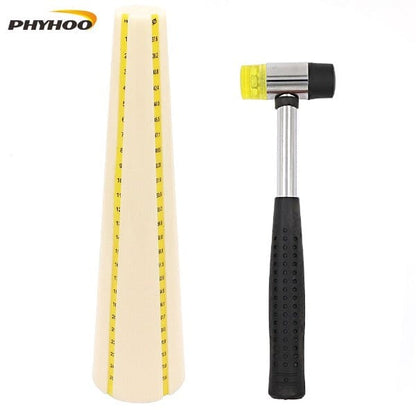 PHYHOO JEWELRY TOOLS-Scale plastic bracelet mandrel & rubber hammer