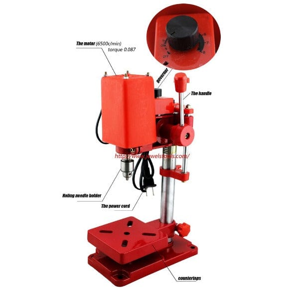 PHYHOO JEWELRY TOOLS-Special Micro High Precision Vertical Drilling Machine